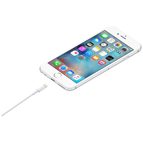 GloboStar® 86090 Καλώδιο Φόρτισης Fast Charging Data iPhone 1M από Regular USB 2.0 σε 8 Pin Lightning Λευκό