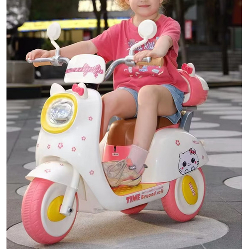 Παιδικό ηλεκτροκίνητο τρίκυκλο scooter - BBF-318 - 731114 - Fuchsia/Pink