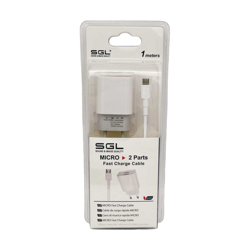 Αντάπτορας φόρτισης με καλώδιο - Micro USB - Quick Charge - D13-S2 - 1m - 099569