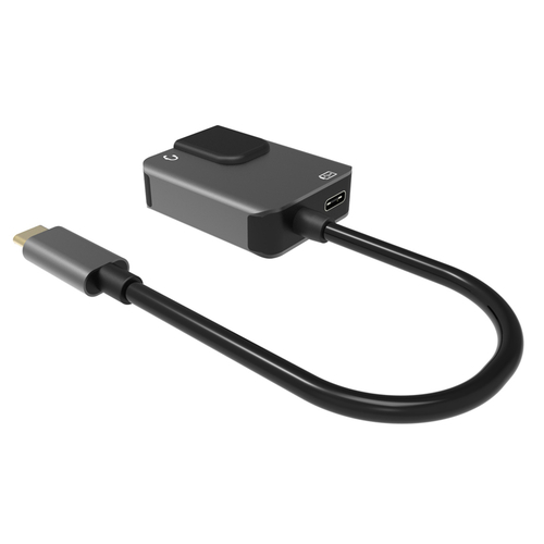 POWERTECH αντάπτορας δικτύου PTH-046, USB-C, 1000Mbps, 65W PD, γκρι