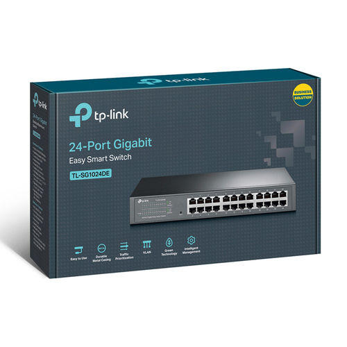 TP-LINK Easy Smart Switch TL-SG1024DE, 24-port 10/100/1000Mbps, Ver 4.20