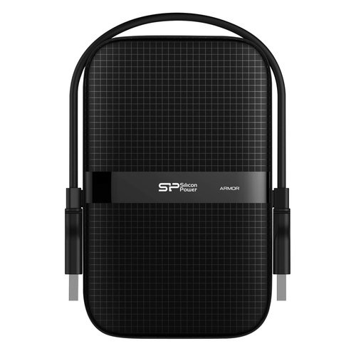 SILICON POWER εξωτερικός HDD Armor A60, 1TB, USB 3.2, μαύρος