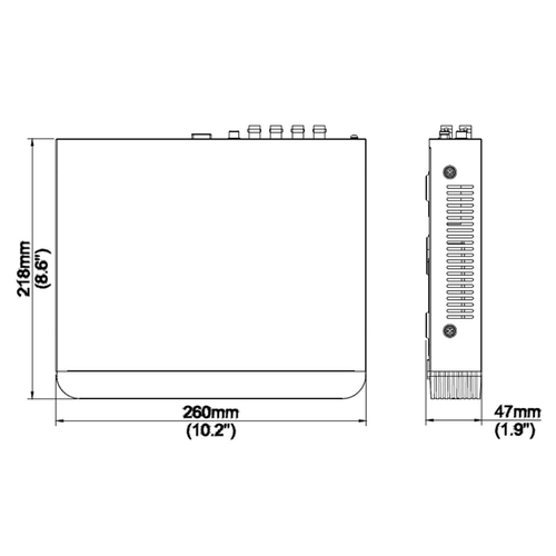 UNIARCH XVR υβριδικό καταγραφικό XVR-108G3, H.265/H.264, 5MP, 8 κανάλια