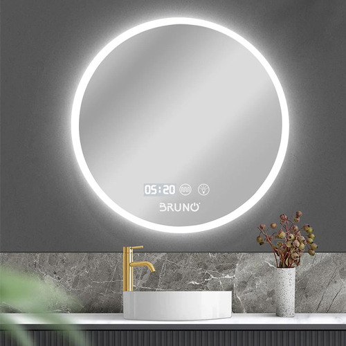 BRUNO καθρέφτης μπάνιου LED BRN-0191, στρόγγυλος, 24W, Φ60cm, IP67