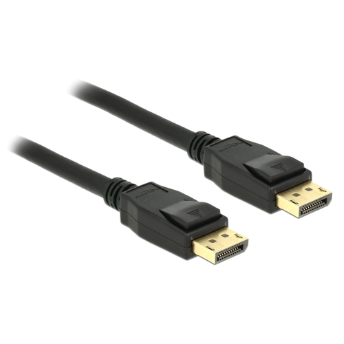 DELOCK καλώδιο DisplayPort 1.2 83806, 4K/60Hz, 21.6 Gbps, 2m, μαύρο