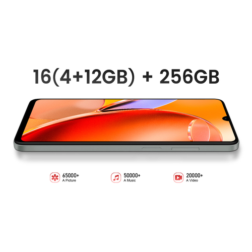 KXD smartphone Classic 13C, 6.8", 4/256GB, 4500mAh, μαύρο