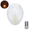 GloboStar® CANDLE 76492 Διακοσμητικό Realistic Κερί με LED Εφέ Κινούμενης Φλόγας - Μπαταρίας 2 x AA (Δεν Συμπεριλαμβάνονται) & Ασύρματο Χειριστήριο IR Θερμό Λευκό 2700K Dimmable Λευκό Φ19 x Υ24cm